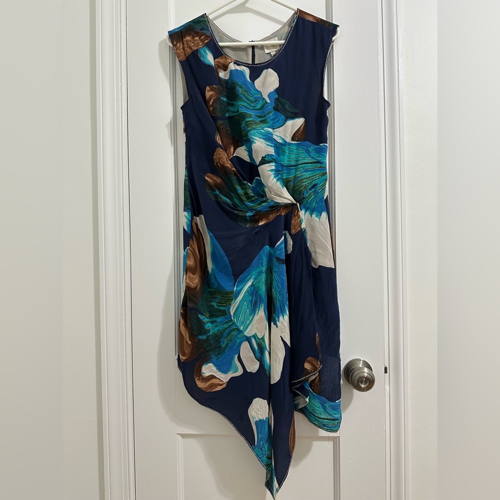 Anthropologie HD in Paris Floral Silk Dress